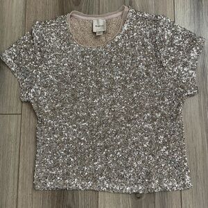 Maeve Silver Glitter-Size XS